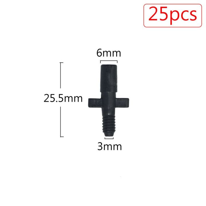 25pcs-1-4-1-8-plastic-hose-connector-joint-barbed-tees-cross-eng-plug-fitting-for-garden-irrigation-drip-irrigation-system-power-points-switches