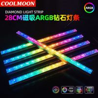 Aluminum RGB Light Strip 5V 3PIN ARGB Led Diamond Magnetic Multicolor Pollution Color Atmosphere Lamp For Computer Case Chassis
