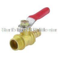 ☋✲ 1/4 PT Male Thread to 8mm Barb Hose Lever Handle Brass Ball Valve