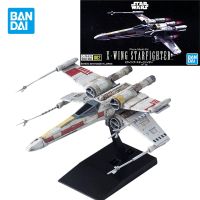 Bandai สตาร์วอร์สแท้อะนิเมะ STARFIGHTER X-WING หุ่นแอ็กชันของสะสมขนาดเล็กของขวัญของเล่นสำหรับเด็ก