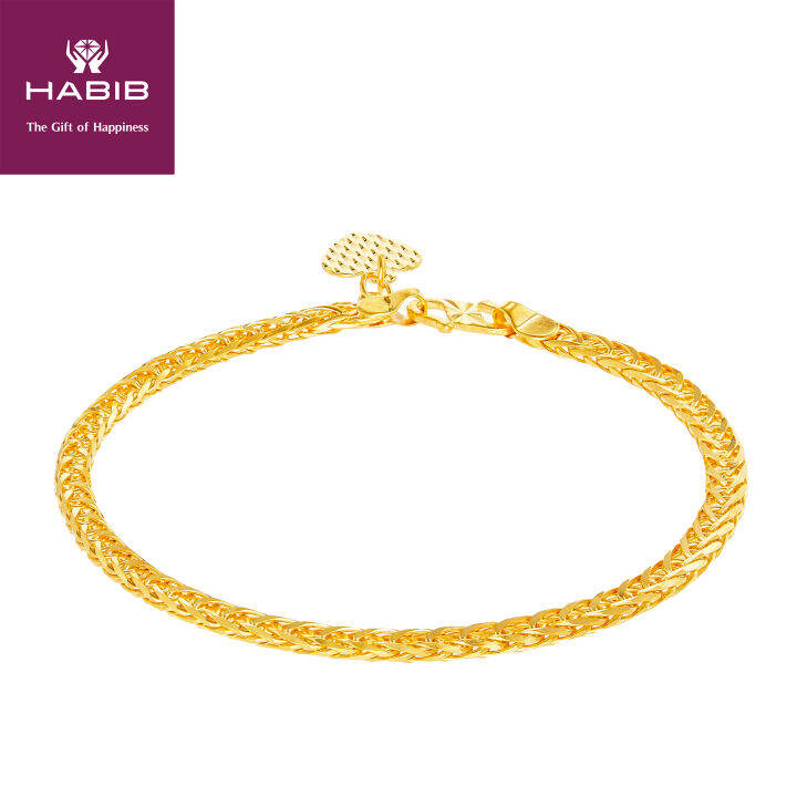 HABIB 916/22k Yellow Gold Bracelet 1085(GW) Lazada
