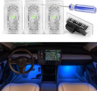 For Tesla Model 3 Y S X Ultra-bright Interior LED Lighting Bulbs Kit Accessories Fit Trunk  Frunk  Door Puddle  Foot-Well Lights Bulbs  LEDs HIDs