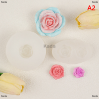 Kada แม่พิมพ์ตกแต่งขนมเค้กฟองดองทำด้วยมือทำจากซิลิโคนแบบ DIY จี้รูปดอกกุหลาบดอกคามิเลียทำมือ