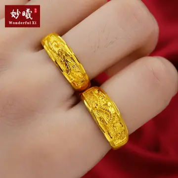 999 hot sale gold ring