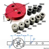 Woodworking Center Hole Punching Locator 2-10MM Self-Centering Log Tenon Splicing เจาะเครื่องมือสำหรับ DIY เฟอร์นิเจอร์ตำแหน่งเครื่องมือ