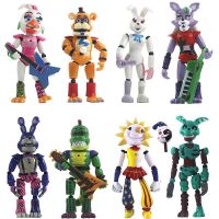 Fnaf Security Breach Fifth Nights Figure Final Boss Action Figure Nightmare Foxy Bonnie Bear Toys Midnight Toys For Kids Gifts