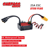 SURPASS HOBBY Waterproof 35A 45A 60A 80A 120A 150A Brushless ESC Speed Controller 2-6S Lipo for 18 110 112 RC Car Rc Motor