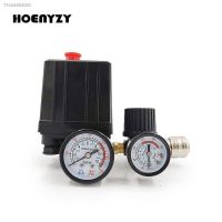 ❈ AC 220V Air Compressor Pump Pressure Control Switch 4 Port Manifold Relief Regulator 30-120PSI Control Valve with Gauge