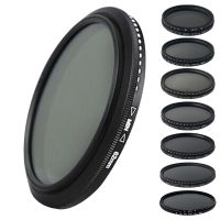 Lightdow 52 มม. 58 มม. 62 มม. 67 มม. 72 มม. 77mND Fader Neutral Density Optical Glass ปรับ ND2-400 Variable Filter สำหรับกล้อง DSLR-final1