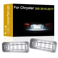 [Hot K] โคมไฟแผ่นตัวเลข LED 12V สำหรับ Chrysler 200 2015 2016 2017ประกอบแสงป้ายทะเบียนรถสีขาว