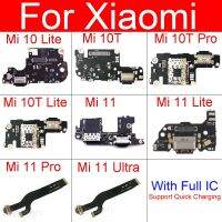 บอร์ดแจ็คชาร์จ USB พร้อมไมโครโฟนซิมการ์ดสําหรับ Xiaomi Mi 10 10T 11 Lite Mi 10T 11Pro Mi 11 Ultra Charging Port Dock Board