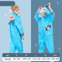2-10 years old PU waterproof raincoat rain pants outdoor hiking with reflective strips one-piece suit childrens raincoat