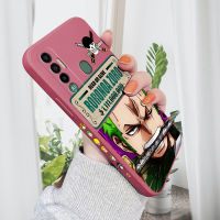 เคส PMP สำหรับ Tecno Camon 16 Tecno Camon 17รูปการ์ตูนสุดเจ๋ง Zoro เคสโทรศัพท์ลายขอบสี่เหลี่ยมปลอกซิลิโคนน้ำคลุมทั้งหมดเคสป้องกัน