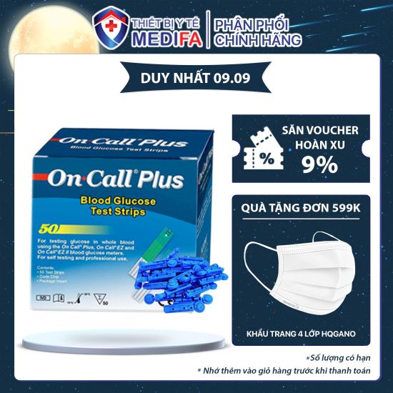 Que thử tiểu đường on call plus chính hãng acon 25 que lọ tặng ngay 50 kim - ảnh sản phẩm 1