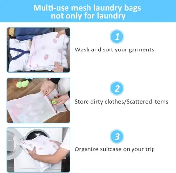 Mesh Laundry Bags for Delicates with Premium Zipper, Travel Storage  Organize Bag, Clothing Washing Bags for Laundry, Blouse, Bra