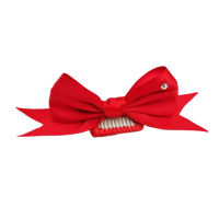 Aixuexi Attractive Pets Hair Clip Easy Wear Stainless Steel Bow Shape Delicate Dog Hairpin for Home Pets Barrette Nice-looking