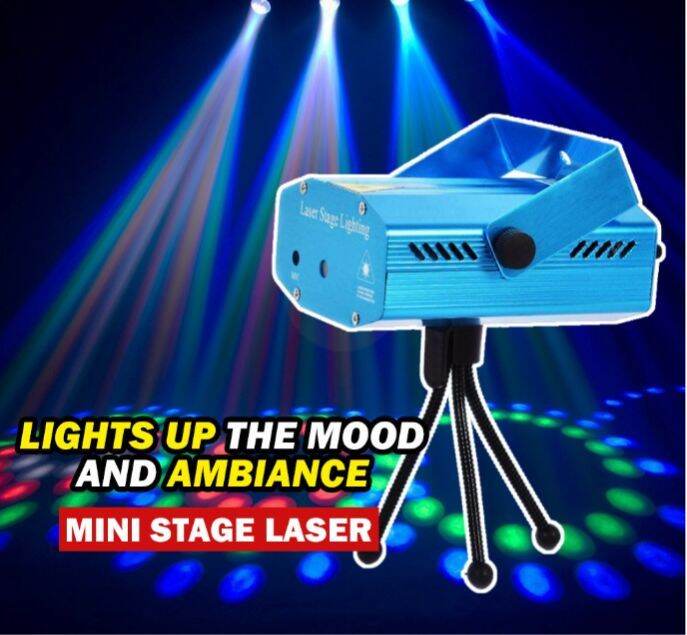 Mini Laser Stage Lighting Holographic Laser Star Projector Disco Light
