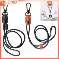 QIAO 1pc เครื่องใช้ในสำนักงาน ปรับได้ปรับได้ เชือกเส้นเล็ก เชือกสำหรับแขวน หนังถักเปีย สายคล้องป้าย ที่ใส่บัตรประชาชน สายคล้องคอ