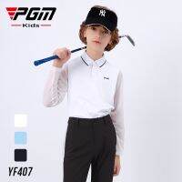 ❅ PGM children 39;s golf sun protection clothing boys 39; bottoming shirts tops long sleeved T shirts spring and summer teenagers