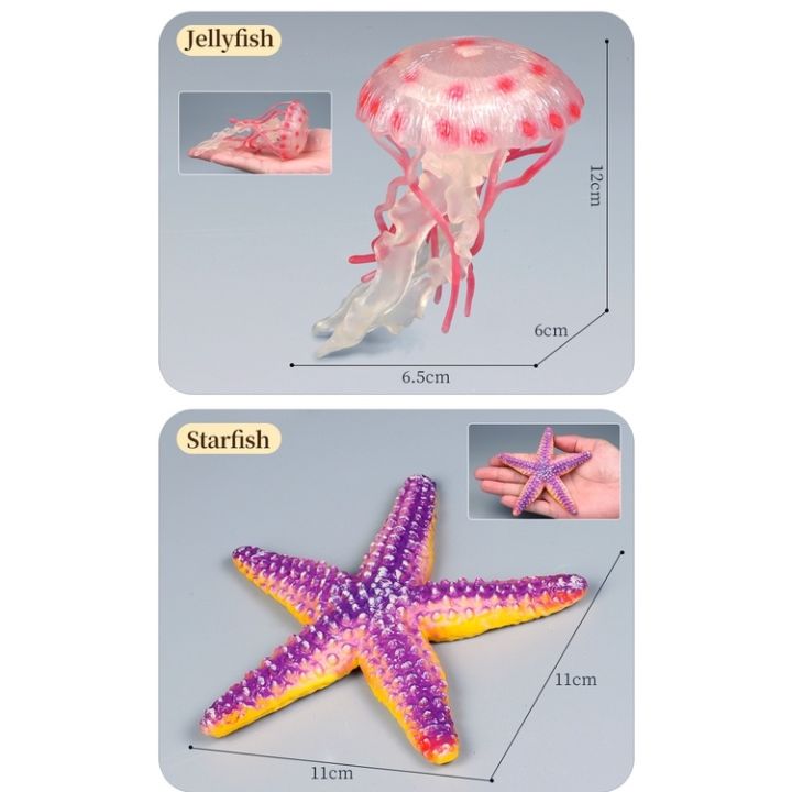 sea-manatee-dog-lion-turtle-crab-starfish-figures-decoration-set-collection-gifts