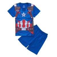 Kids Pyjamas Clothes Sets Shorts T-Shirt Cotton Hero Boys Girls Pants