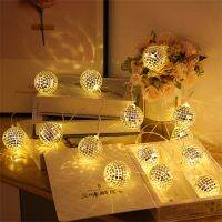 3M 20LED Mirror Disco Ball Fairy String Ligh Diameter 4CM Battery Powered Fairy Globe Garland Light For Christmas Tree Decor