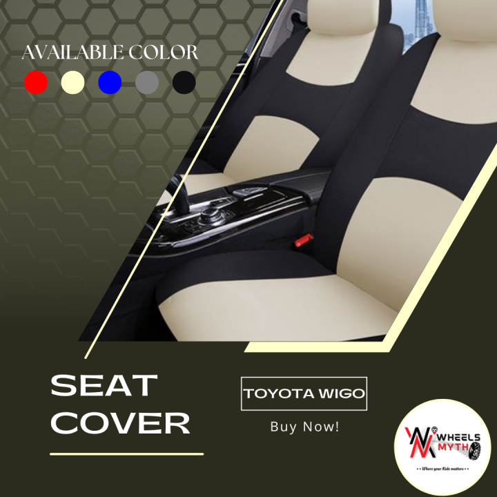 SKN Toyota Wigo Seat Cover Suitable for 5 seater cars Sophisticated Design Lazada PH