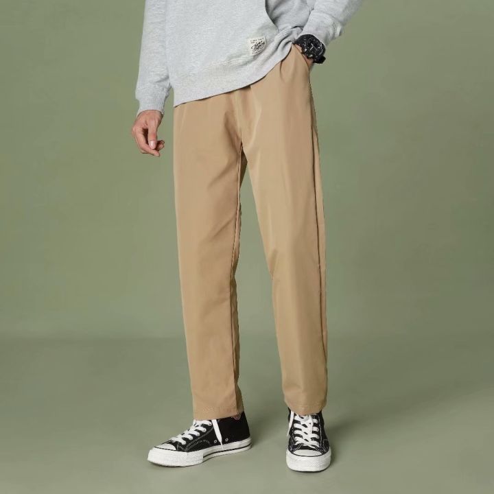 เสื้อผ้า-dm-7-สี-ไซส์ใหญ่-กางเกงขายาวทรงตรงลำลองผู้ชายเกาหลี