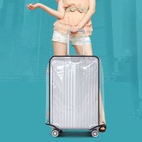 Clear PVC Suitcase Cover Rolling Luggage Cover Protector for Carry on Luggage