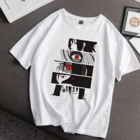 Naruto Anime Inspired Printed Oversized White T-shirt For Women/Men Summer Clothes Apparel 2021