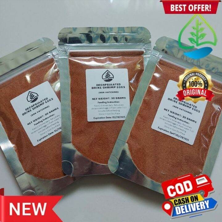 Decapsulated Baby Brine Shrimp Eggs BBS (Non-Hatching) (Ready to feed