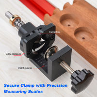 NANWEI 35mm Concealed Hinge Drilling Jig Hole Guide with Screw Clamp Hex Socket Drill Bit for Cabinet Doors Woodworking