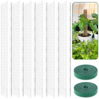 2/4/6Pcs Moss Pole 23.6 Inch Reusable Plastic Plant Pole Stick Transparent Plant Support Weather Resistant Moss Stick For Garden