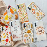 Nana Ko Electron】โทรศัพท์ลายใบไม้ร่วง,เคสสำหรับหัวเหว่ยฟักทองกาแฟสำหรับฤดูใบไม้ร่วงอย่างมีความสุข P Mate Y 30 40 20 50 8 70 10 9 A I X C Pro Lite Prime Smart