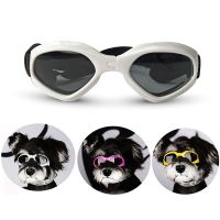 ZZOOI Dog Goggles Pet Sunglasses Adjustable Strap for UV Sunglasses Waterproof Windproof UV Protection Eye Wear for Small Dogs Puppy