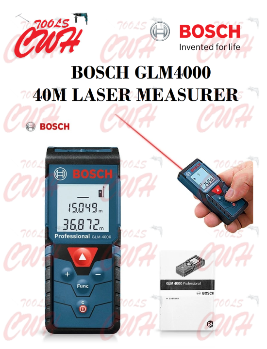 BOSCH GLM4000 40M LASER DISTANCE MEASURER MEASURE MEASURING RULER