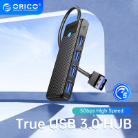 ORICO Type C ฮับยูเอสบี3.0อะแดปเตอร์4ตัวแยกพอร์ตอะแดปเตอร์ฮับ USB ด็อกต่อขยายบางเฉียบอุปกรณ์เสริมสำหรับคอมพิวเตอร์พีซี