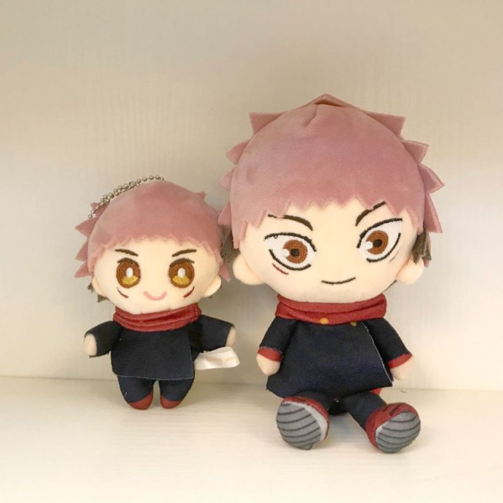 xuechuangying-yuji-itadori-prop-gift-anime-figure-children-toy-cartoon-room-decor-cosplay-doll-anime-plush-doll-keychain-pendant-plush-kryring-jujutsu