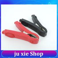 JuXie store 76mm 35A Insulated Alligator Crocodile Clips Red Black Electrical Connection car Battery Terminal Test Probe lead Connector