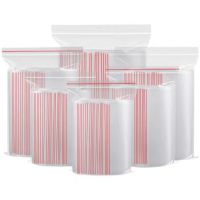 【DT】 hot  New PE Self-styled 6 Wires Ziplock Lock Zipped Poly Clear Bags Plastic Food Storage Bags Thick Transparent Package Bags