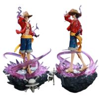 หนึ่งชิ้น GK Monkey D Luffy ตุ๊กตาขยับแขนขาได้เลือดร้อนสามฉากต่อสู้ PVC อะนิเมะของเล่นสะสมตุ๊กตาโมเดล J55ของขวัญคริสต์มาสเด็ก