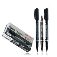 3pcs/pack Twin Tip Permanent Markers  Fine Point  ( Black  Blue  Red ) Ink  0.5mm-1mm Highlighters Markers