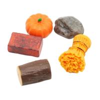 Halloween Dollhouse Accessories 1:12 5pcs Miniature Dollhouse Pumpkin Resin Reusable Halloween Miniatures Decorative Creative Mini Farmhouse Decor for Dollhouse Shelf imaginative