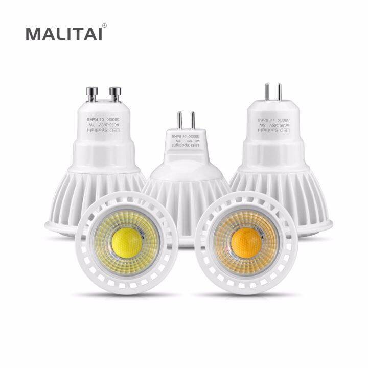 worth-buy-หลอดสปอร์ตไลท์-led-gu5-3อลูมิเนียมหรี่แสงได้220v-110v-mr16-gu-10โคมไฟ-led-3w-5w-7w-mr16-led-12v-สปอตไลท์หรี่แสงได้-gu10-mr16