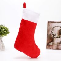 42cm Christmas Stockings Santa Claus Sock Kids Candy Gift Holder Bags Hanging Ornament for Christmas Tree New Year Party Decor Socks Tights