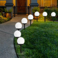 YEFUI 8Pcs LED Solar Garden Lights Globe Bulb Ground Lawn Lights Outdoor Waterproof For Landscape Yard Patio Pathway Street Lamp