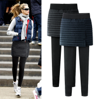 Add Fleece Lady Warm Skinny Pants Plus Size 5XL 6XL Skirt + Long Trousers Women Black Winter Leggings female legins mujer