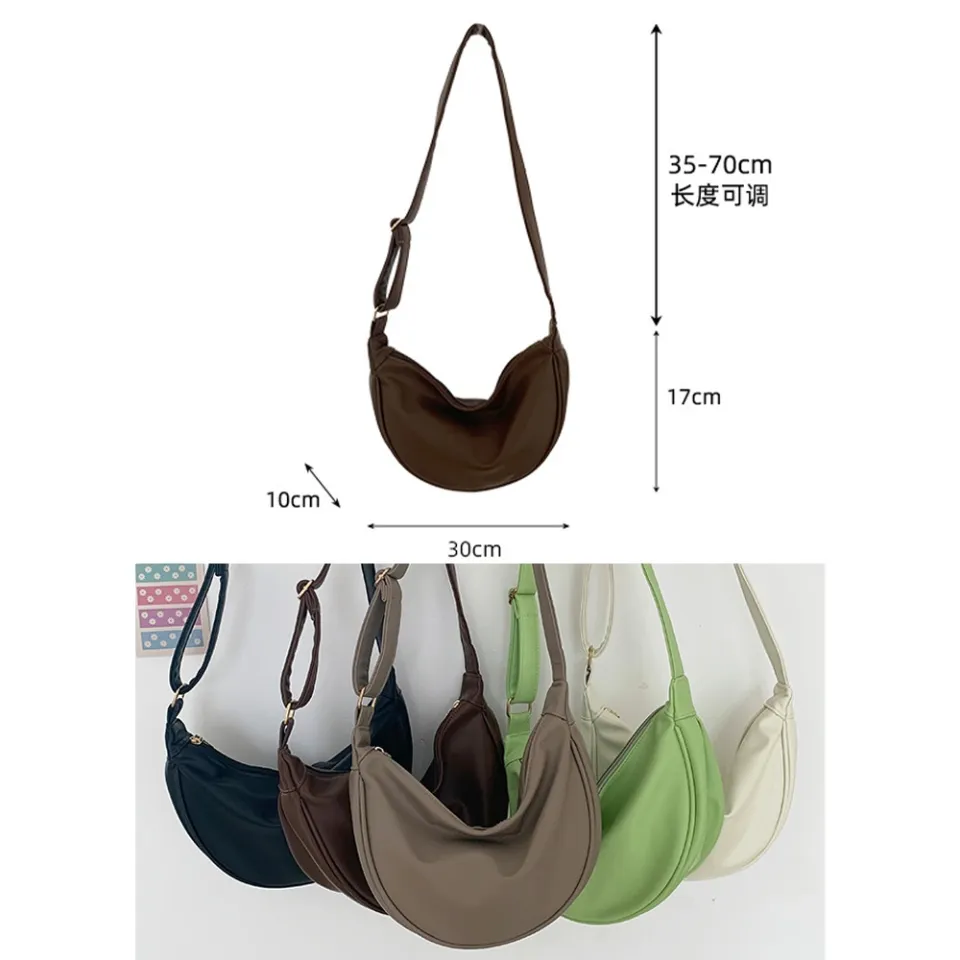 dumpling bag brown 腋下包 Casual sling bag women korean style