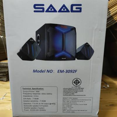 ลําโพงบลูทูธ SAAG ร่น EM-3092F SAAG(ซาร์ค)
