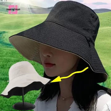 Uv Hat Woman Wide Brimmed Sun Cap Bucket Hats Korean Fashion - Best Price  in Singapore - Apr 2024